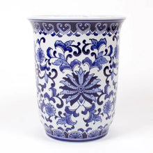 Load image into Gallery viewer, Blue Chinoiserie Planter
