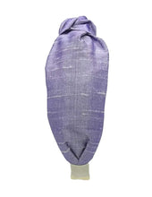 Load image into Gallery viewer, Lavender Dupioni Silk Knot Headband
