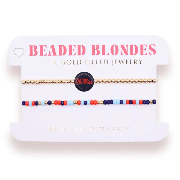 Ole Miss Sprinkle Bracelet s/2 (Copy)