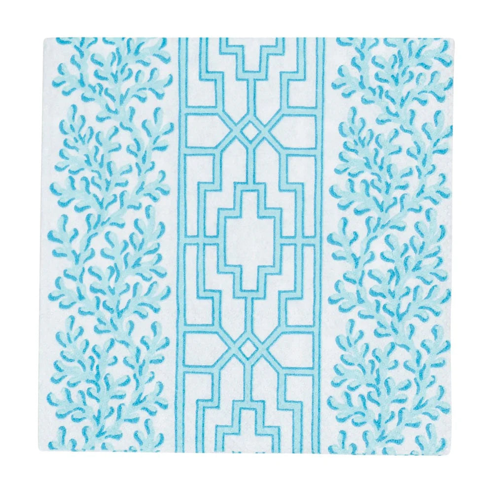 Coral and Trellis Robin's Egg Napkins