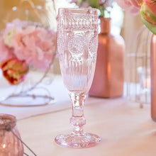 Load image into Gallery viewer, Vintage Style Pressed Glass Champagne Flute
