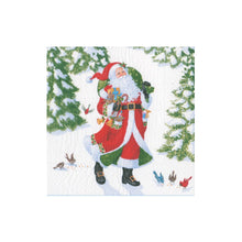 Load image into Gallery viewer, Woodland Santa Napkins
