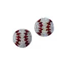 Allie Beads Baseball Earrings