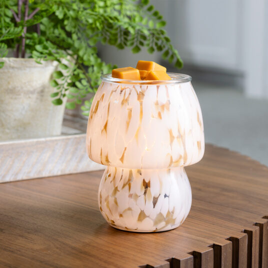 Vintage Bulb Illumination Art Glass Warmer