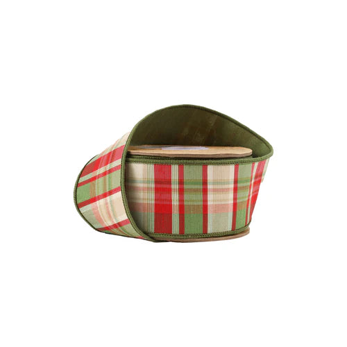 Red and Green Plaid Ribbon