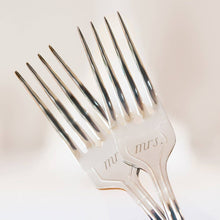 Load image into Gallery viewer, Mr. &amp; Mrs. Cake Fork Set
