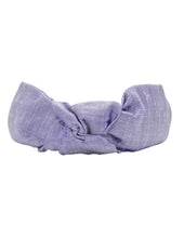 Load image into Gallery viewer, Lavender Dupioni Silk Knot Headband
