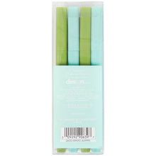 Load image into Gallery viewer, N Squared Stripe Ink Pens Set of 4 Green Teal
