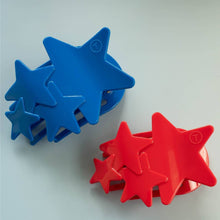 Load image into Gallery viewer, Flat Hair Clip | Tiny | Blue Shooting Star
