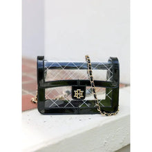 Load image into Gallery viewer, Quinn Quilted Clear Bag - Black Patent
