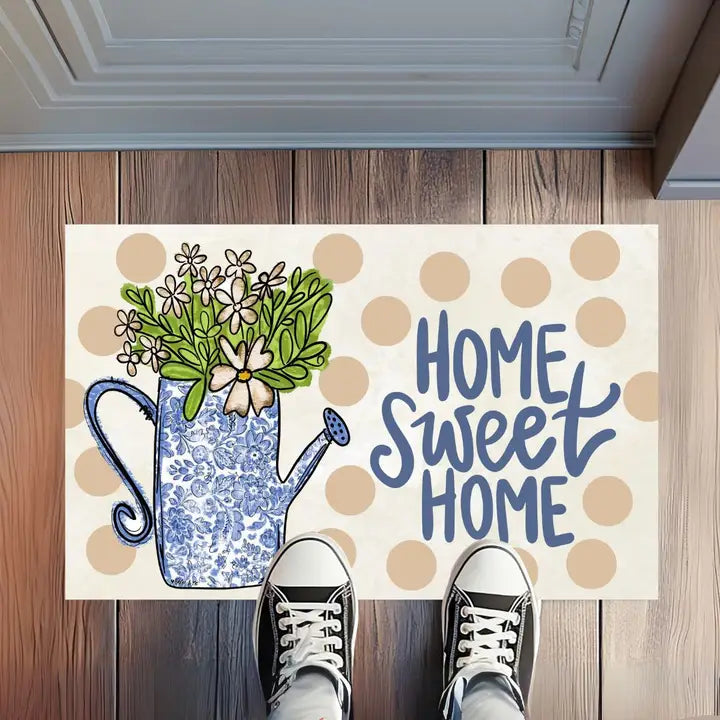 Home Sweet Home Watercan Floormat