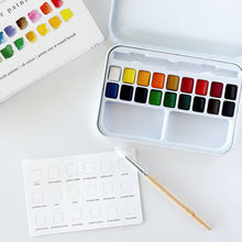 Load image into Gallery viewer, Watercolor Set 18 with brush
