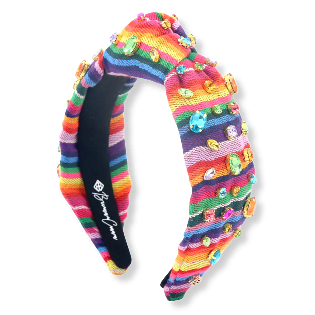 Rainbow Serape Fiesta Crystal Headband