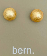 Load image into Gallery viewer, Gold Mache' Pearl Studs
