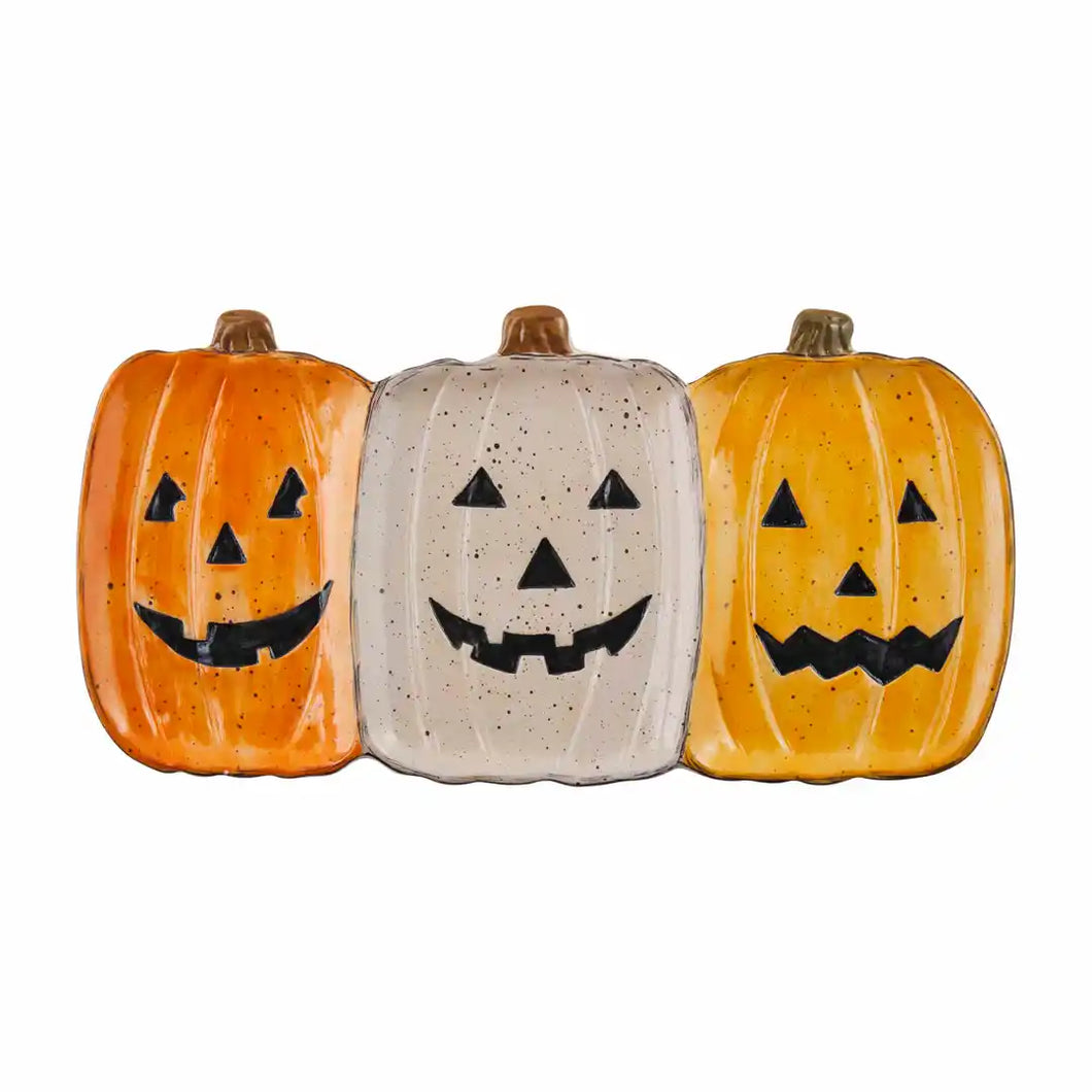 Triple Pumpkin Platter