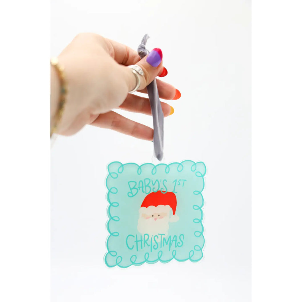 Baby's First Christmas-Boy Acrylic Ornament