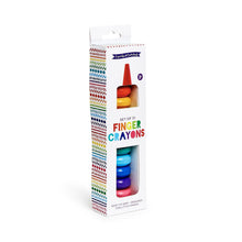 Load image into Gallery viewer, Rainbow Stack Finger Crayon Set
