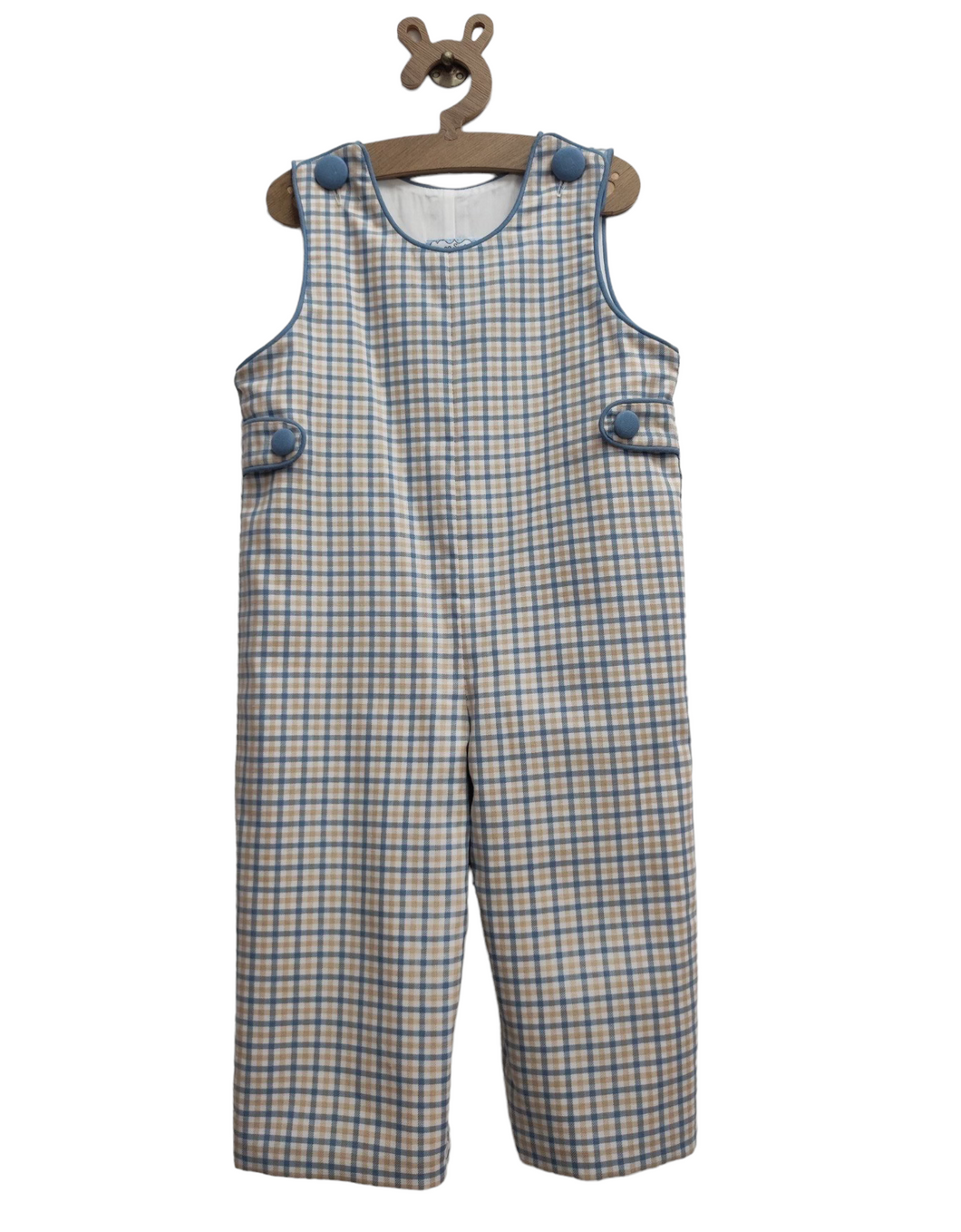 Blue Gingham Boys Longall
