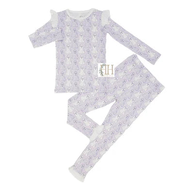 Girls Purple Ghost Loungwear Set