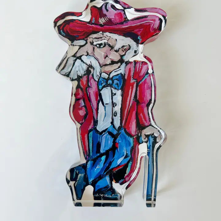 Ole Miss Acrylic Mascot