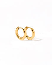 Load image into Gallery viewer, Huggie Earrings - Scarlett Hoop Gold 10mm
