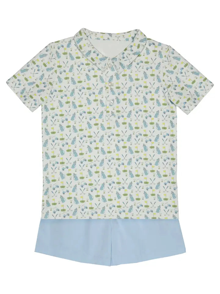 Golf Collared Shirt Set