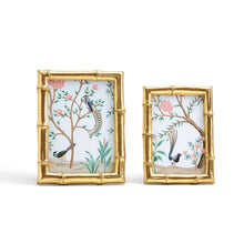 Load image into Gallery viewer, Gold Faux Bamboo Photo Frames
