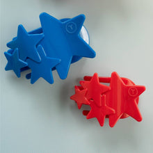 Load image into Gallery viewer, Flat Hair Clip | Large | Red Shooting Star
