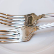 Load image into Gallery viewer, Mr. &amp; Mrs. Cake Fork Set
