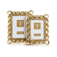 Load image into Gallery viewer, Gold Ribbon Photo Frame
