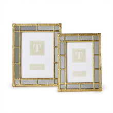 Load image into Gallery viewer, Bamboo Gold Photo Frames with Mirror Edge
