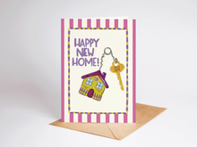 Load image into Gallery viewer, Happy New Home Keys Card
