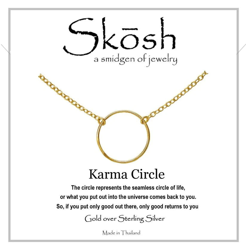 Large Karma Circle Necklace
