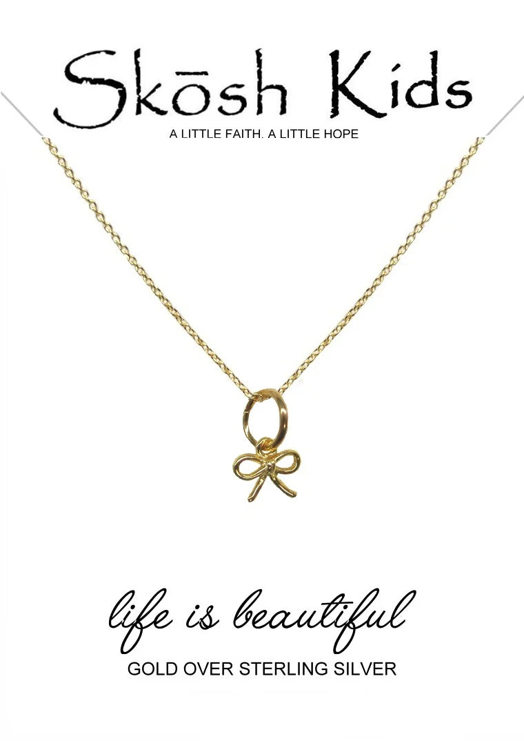 Kids Small Bow Necklace