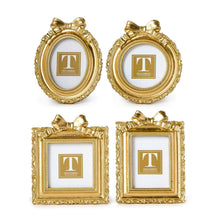 Load image into Gallery viewer, Accent Bow Vintage Gold Mini Photo Frame
