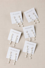 Load image into Gallery viewer, Natural Pearl Statement Drop Statement Earrings
