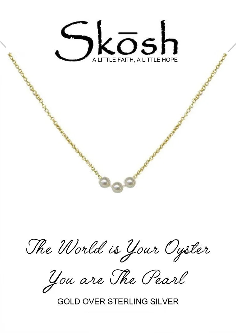 The World is Your Oyster Skosh Necklace