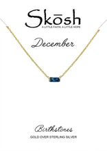 Load image into Gallery viewer, Birthstone Baguette Necklace

