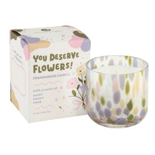 Load image into Gallery viewer, You Deserve Flowers! Candle
