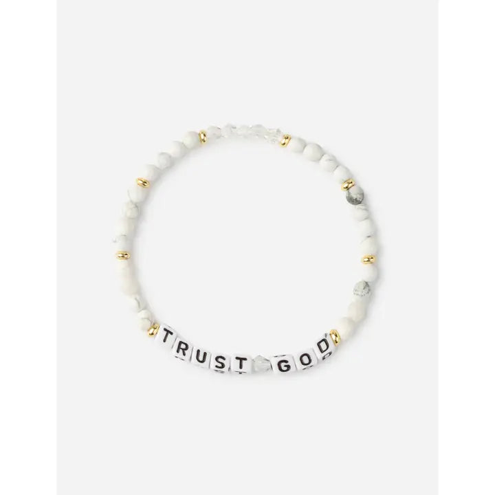 Trust God Letter Bracelet