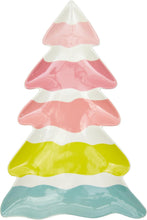 Load image into Gallery viewer, Kailo Chic Holiday Trees Stoneware Tray
