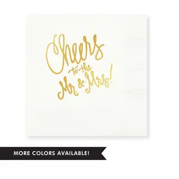 Cheers to Mr. & Mrs. Napkins