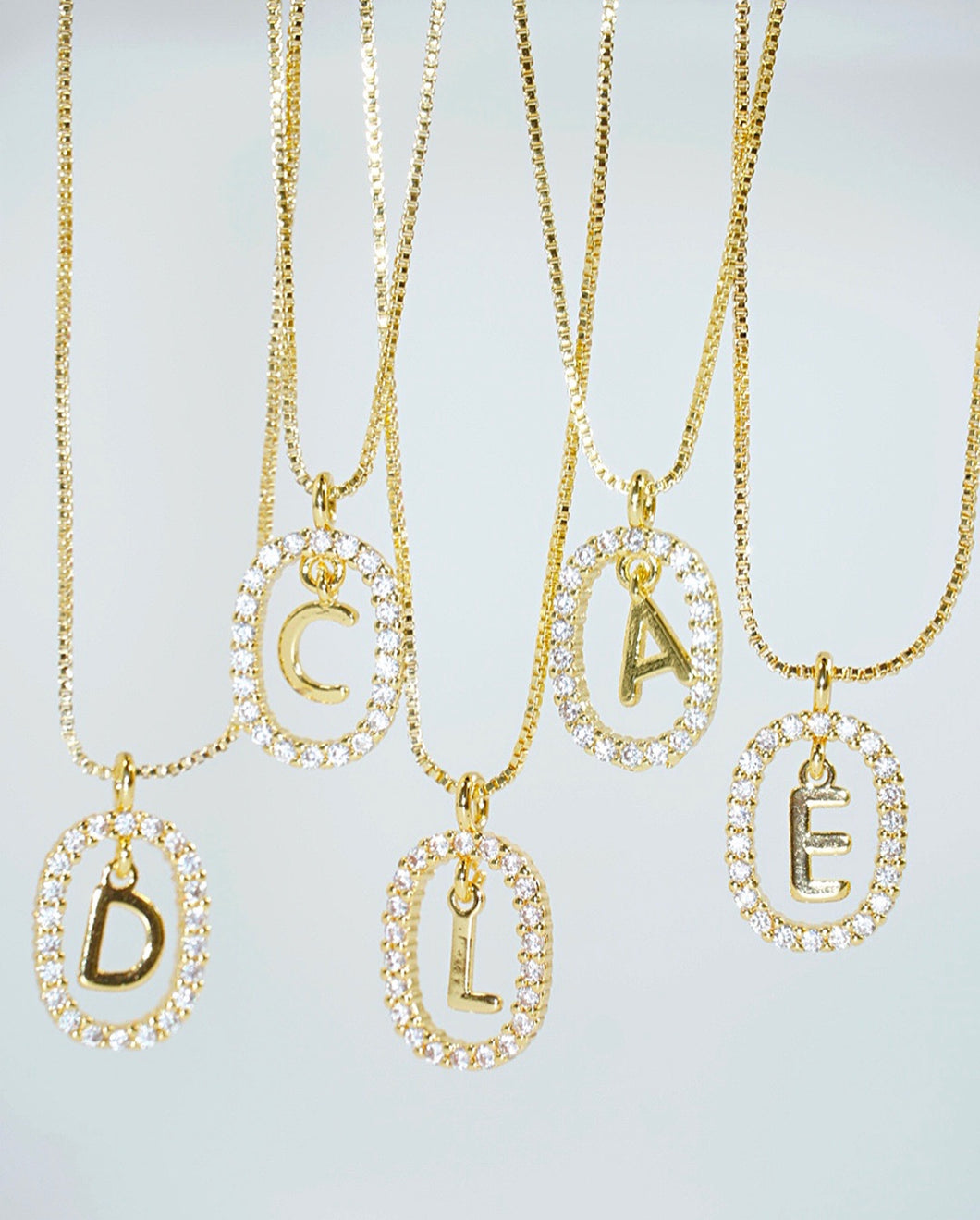 Floater Letter Necklace
