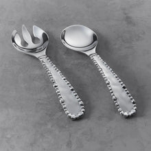 Load image into Gallery viewer, Organic Pearl Small Salad Servers
