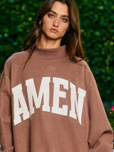 Load image into Gallery viewer, WWJD &amp; Amen Reversible Mock Neck Sweatshirt
