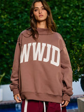 Load image into Gallery viewer, WWJD &amp; Amen Reversible Mock Neck Sweatshirt
