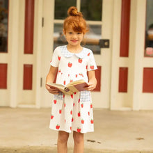 Load image into Gallery viewer, Sugar Bee Clothing | Red Apples Twirl Dress
