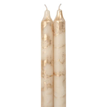 Load image into Gallery viewer, 12&quot; Gold Brushed Taper Candles
