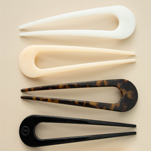 Load image into Gallery viewer, French Hair Pin Jet Black
