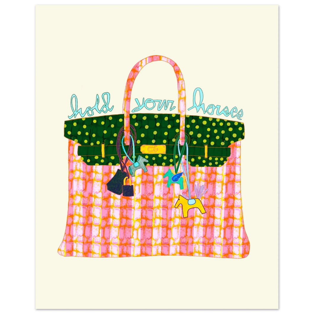 Hold Your Horses Greeting Card